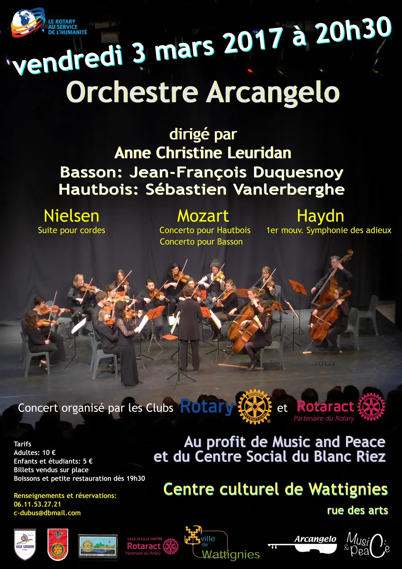 Affiche du concert « Deux concertos de Mozart »
