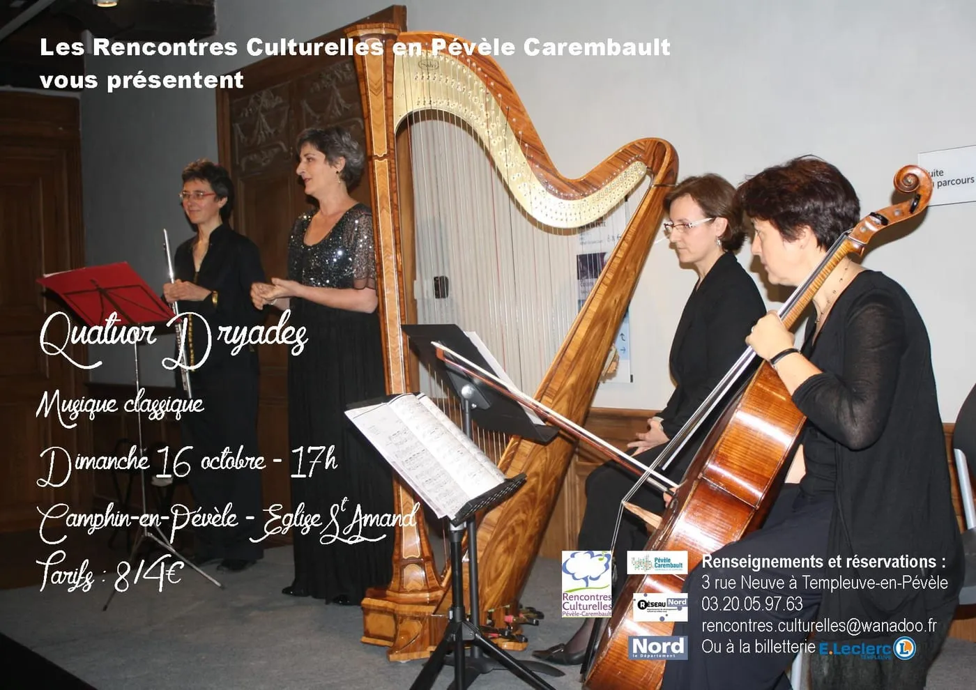 Affiche du concert « Promenade en musique de chambre »