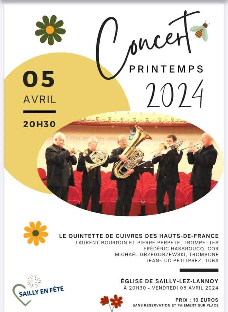 Affiche du concert « Les cuivres font résonner l’église »