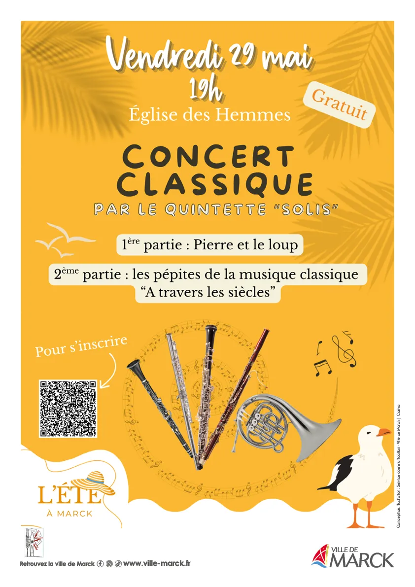 Affiche du concert « Pierre et le loup »